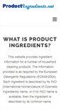 Mobile Screenshot of productingredients.net